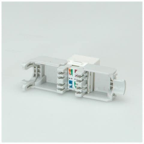Kat. 6 Keystone, ungeschirmt, werkzeuglos, weiss, Bianco - Foto 1